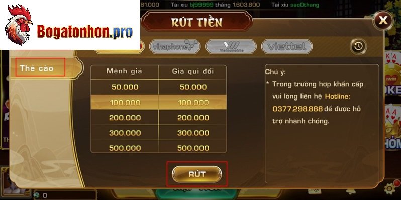 Đa dạng các hình thức rút tiền Đa dạng các hình thức rút tiền