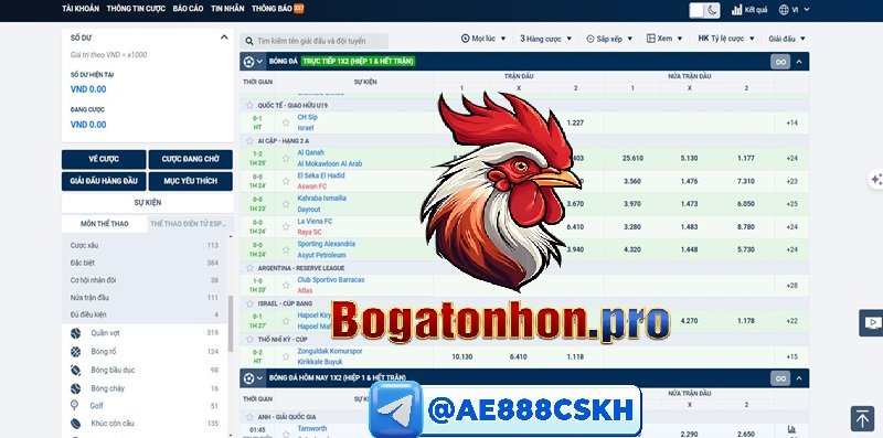 Tham gia đặt cược thể thao tại Tonhon